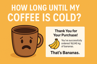 How Long Until My Coffee Is Cold? Banana Prank