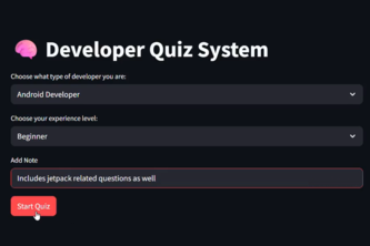 Developer Quiz (AI Powered)