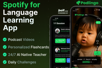 Podlingo - Practice English Through Podcast Videos & AI