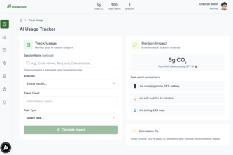 Promptivore - Mindful AI usage, visualised