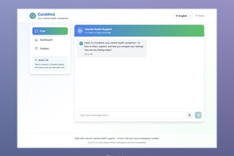 CuraMind: Your AI-Powered Mental Health Companion | Devpost