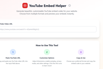 youtube embed helper