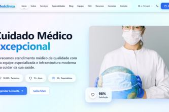 MedClínica – Modern Medical Website MVP (Bilingual)