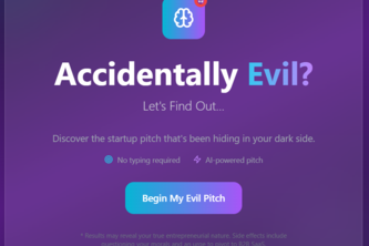 My evil Startup Pitch