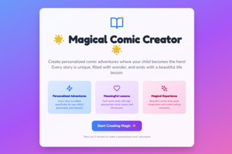 Personalized Comic Generator
