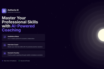 Aetheria AI - Master Your Skills with AI-Powered Coaching