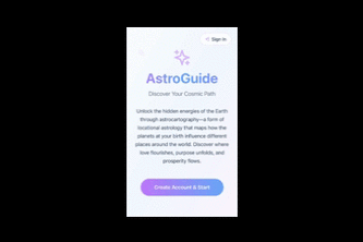 AstroGuide - Astrocartography App