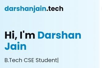 Darshan Jain Portfolio 