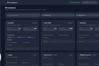Docker Compose Manager Web UI