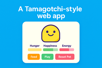 Tamagotchi Pet Care app.