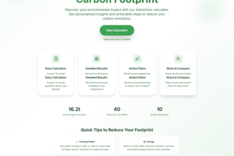 The Mother Earth - Personal Carbon Emission Calculator