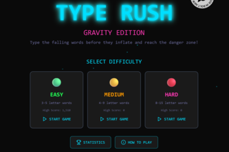 TypeRush: Gravity Edition