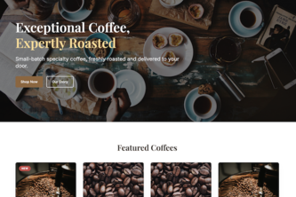 Javamate Coffee Roasters e-commerce site