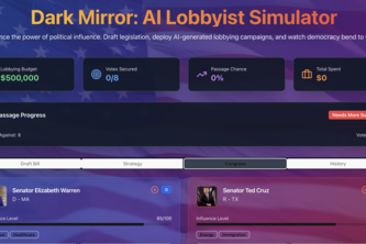Dark Mirror - AI Lobbyist Simulator