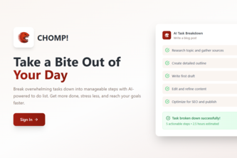 Chomp! - The AI Powered To Do App