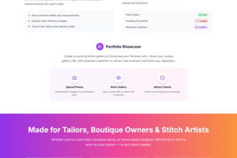 StitchSmart – Smart Stitching Companion for Tailors
