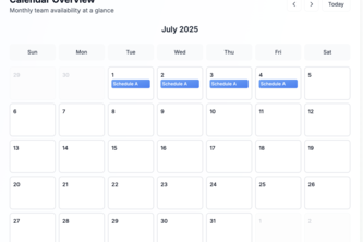 Team Schedule Manager