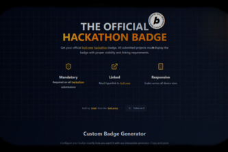 Bolt.new World's Largest Hackathon Badge Site