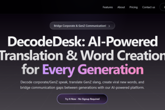 DecodeDesk: Translating Corporate/GenZ Jargon Into Real Talk