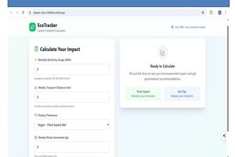 Carbon Emission Footprint tracker -Co2 reduction on the go  