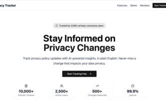 Privacy Policy Tracker