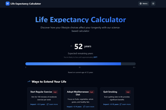 Life Expectancy Calculator