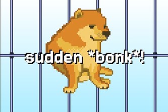 sudden bonk!