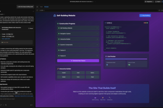 a self-building website