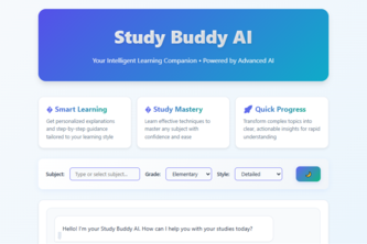 Study Buddy AI Smart Academic Companion