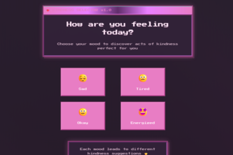 Mood kindness app