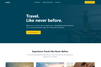 Travie.ai – AI-Powered Travel Planning Platform