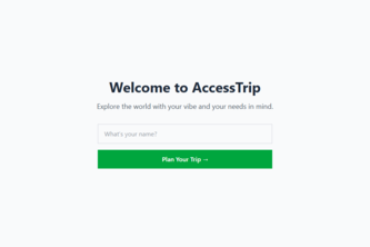 AccessTrip - Accessible Adventures, Powered by Your Taste
