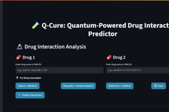 Q-Cure: Quantum-Powered Drug Interaction Predictor