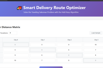  Smart Delivery Route Optimizer