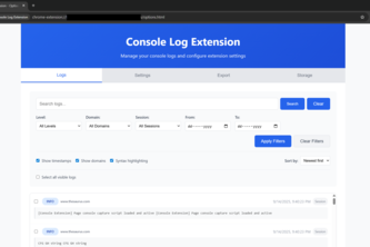 Chromium Console Log Manager