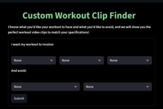 Custom Workout Clip Finder