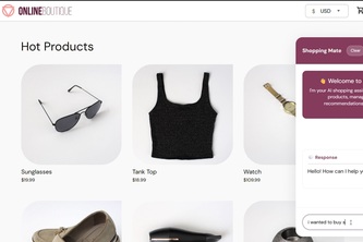 Shopping Mate AI Agent in Online Boutique Demo GKE