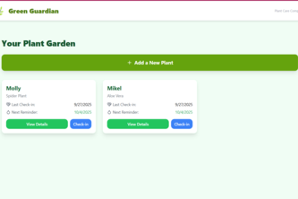 Green Guardian - Plant Care App