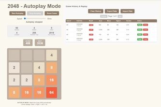 Using AI to autoplay 2048