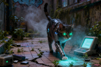 Stray Cybernetic Cat 