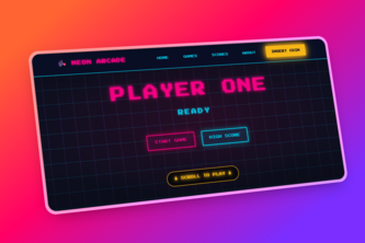 NEON ARCADE - Retro 80s Gaming Experience | Devpost