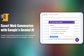 Gemini Page Insights: AI Summarizer for Chrome