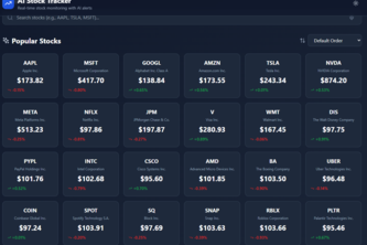 Ai Stock Tracker