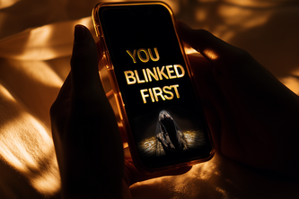 You Blinked First