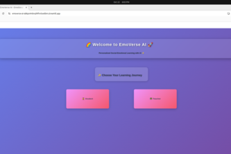 EmoVerse AI - Your AI Universe of Emotional Learning