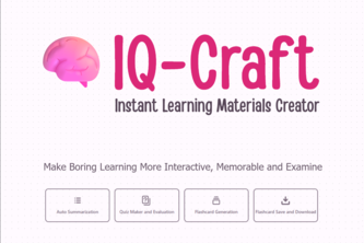 IQ-Craft : Instant Study Materials Creator