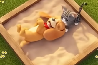 3D Roast Battle: Cute Puppy vs. Kitten 