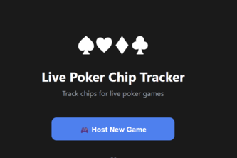 Poker Chip Tracker