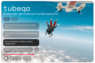 tubeqa - AI video Q&A right inside your YouTube experience. | Devpost