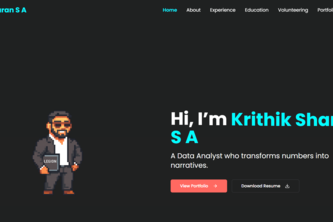 Krithik Sharan's Portfolio